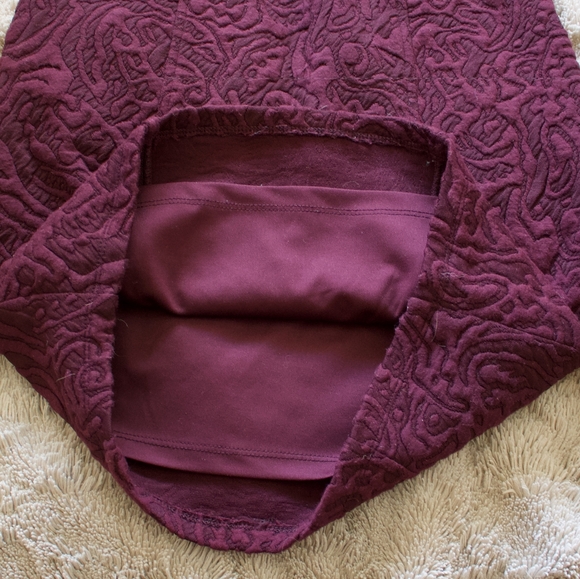 RW&Co. | Burgundy Midi Fitted Dress Sleeveless - Picture 7 of 8